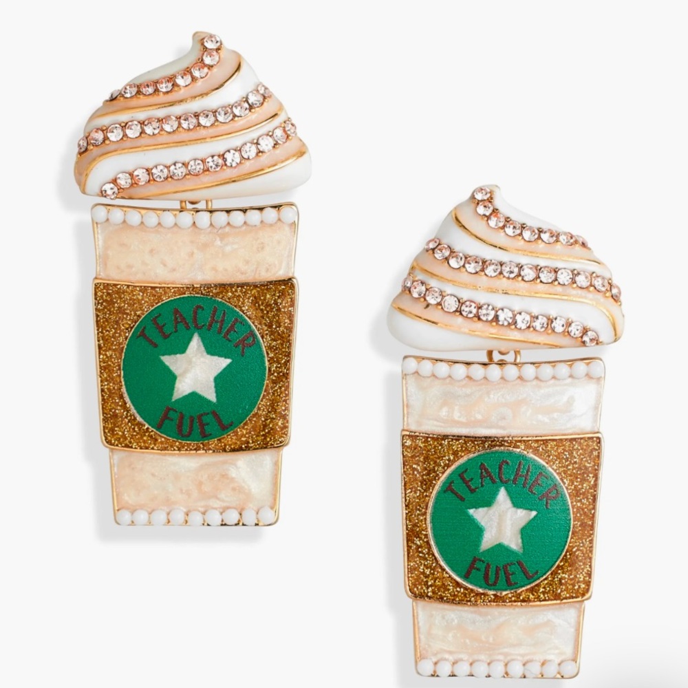 NIB Baublebar Teacher Fuel Earrings